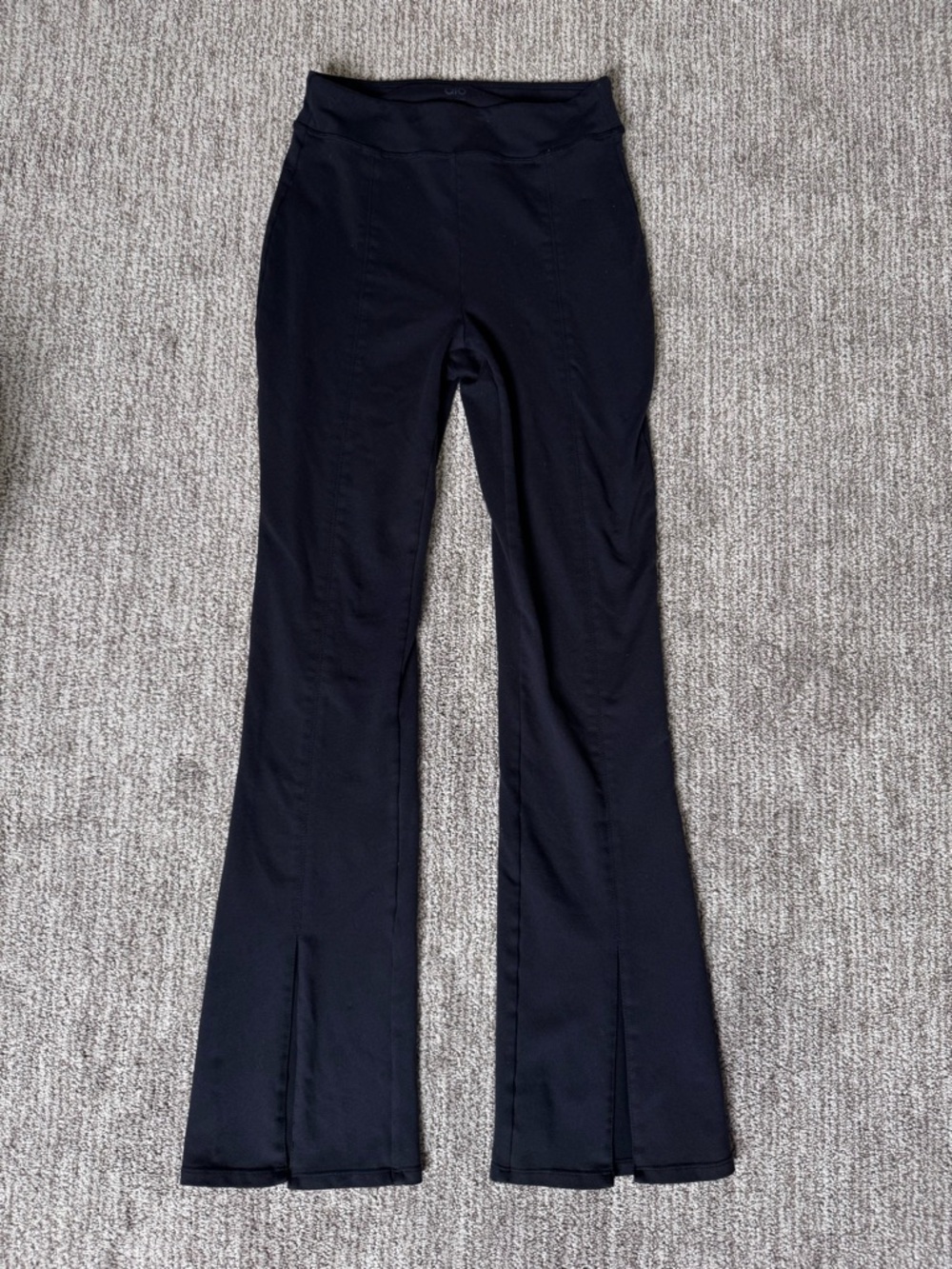 Alo Yoga Size S Airbrush High Waist 7/8 Flutter Legging Flare Split Hem